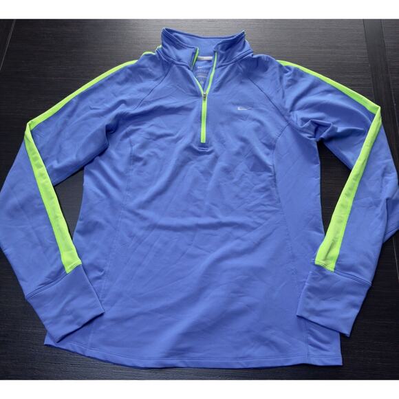 Nike Tops - Nike Running Woman’s 1/4 Zip Perfomance Shirt Size L Blue